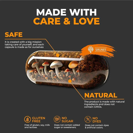 SIRUNES - SIRUNES Chaga Mushrooms 1000Mg. 100 Capsulas - The Red Vitamin MX - Suplementos Alimenticios - {{ shop.shopifyCountryName }}