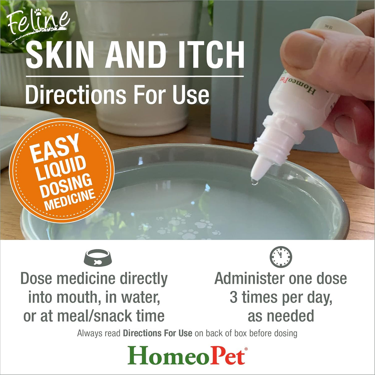 HomeoPet Feline Skin and Itch 15Ml.