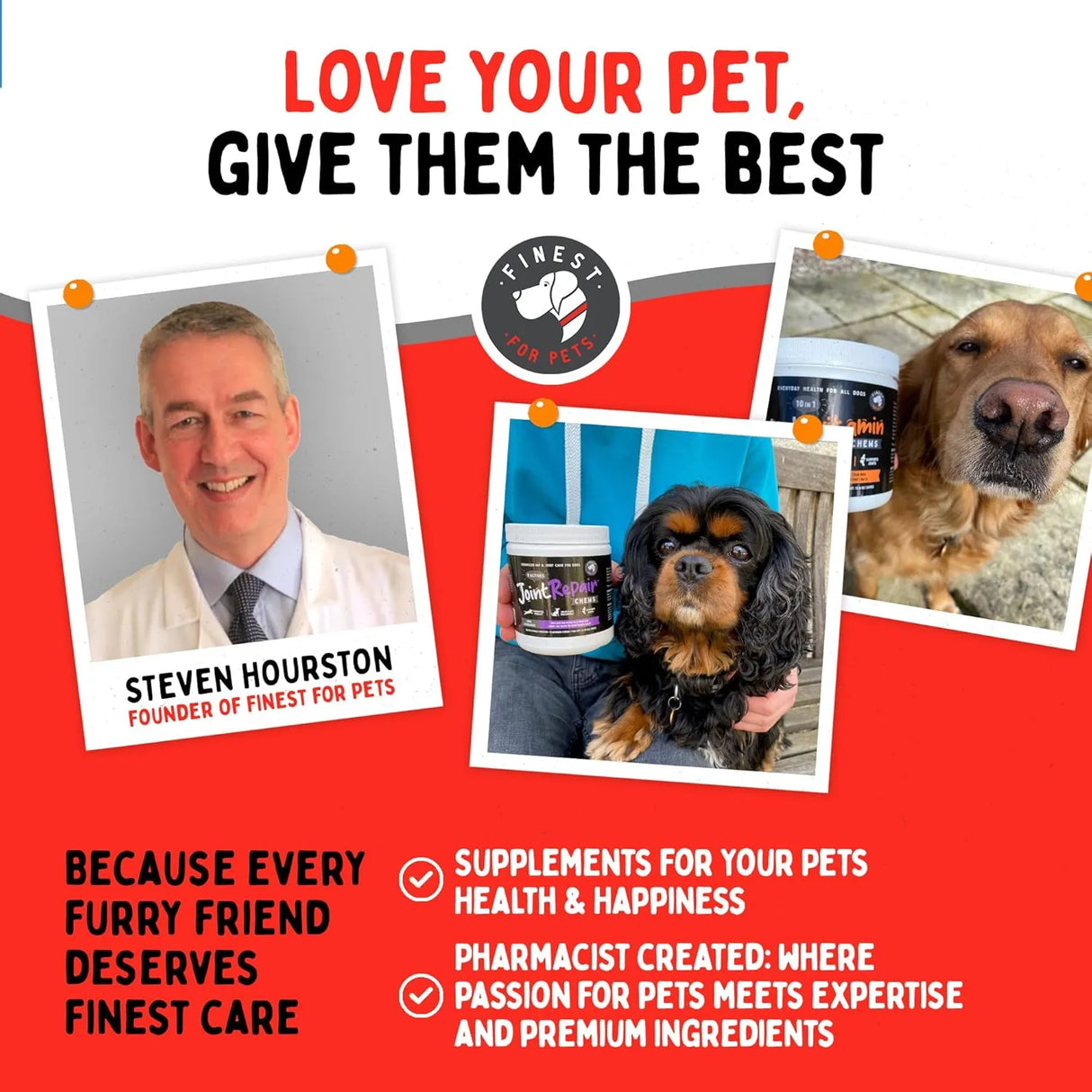 FINEST FOR PETS - Finest For Pets Wild Alaskan Salmon Oil Formula for Dogs & Cats 16 Fl.Oz. - The Red Vitamin MX - Aceite De Pescado Para Perros - {{ shop.shopifyCountryName }}