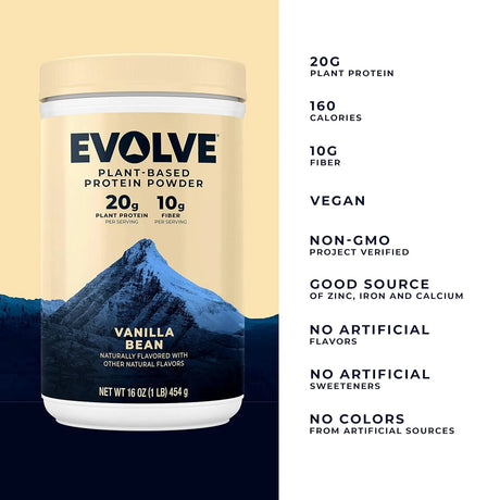 EVOLVE - Evolve Plant Based Protein Powder 20g Vanilla 454Gr. - The Red Vitamin MX - Suplementos Alimenticios - {{ shop.shopifyCountryName }}