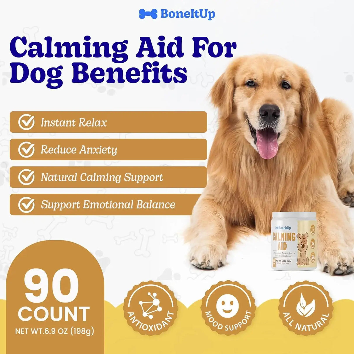 BONEITUP - BoneItUp Pet Calming Chews for Dogs 90 Masticables - The Red Vitamin MX - Relajantes Para Perros - {{ shop.shopifyCountryName }}