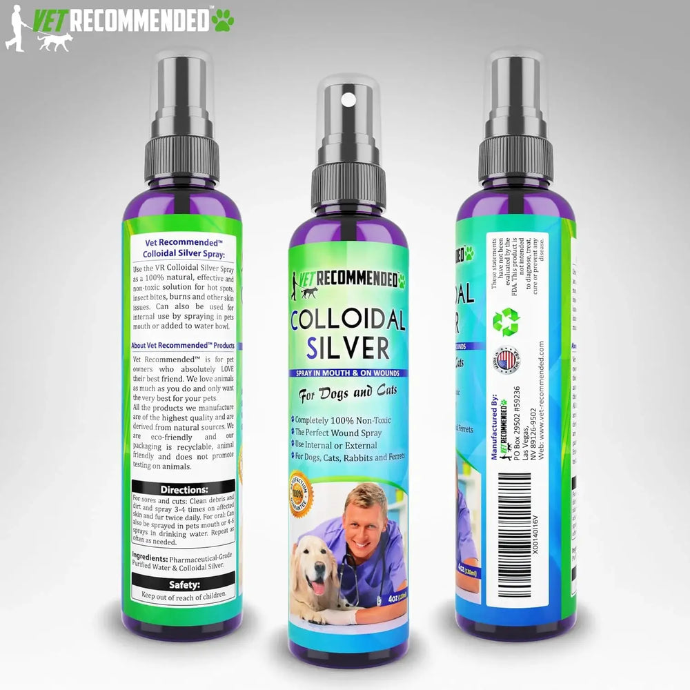 VET RECOMMENDED - Vet Recommended Colloidal Silver for Dogs & Cats 4 Fl.Oz. - The Red Vitamin MX - Remedios Para La Picazón De Perros - {{ shop.shopifyCountryName }}