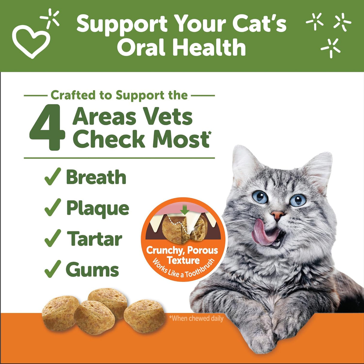 WHIMZEES Wellness Cat Dental Treats Natural Chews Chicken Flavor 56Gr.