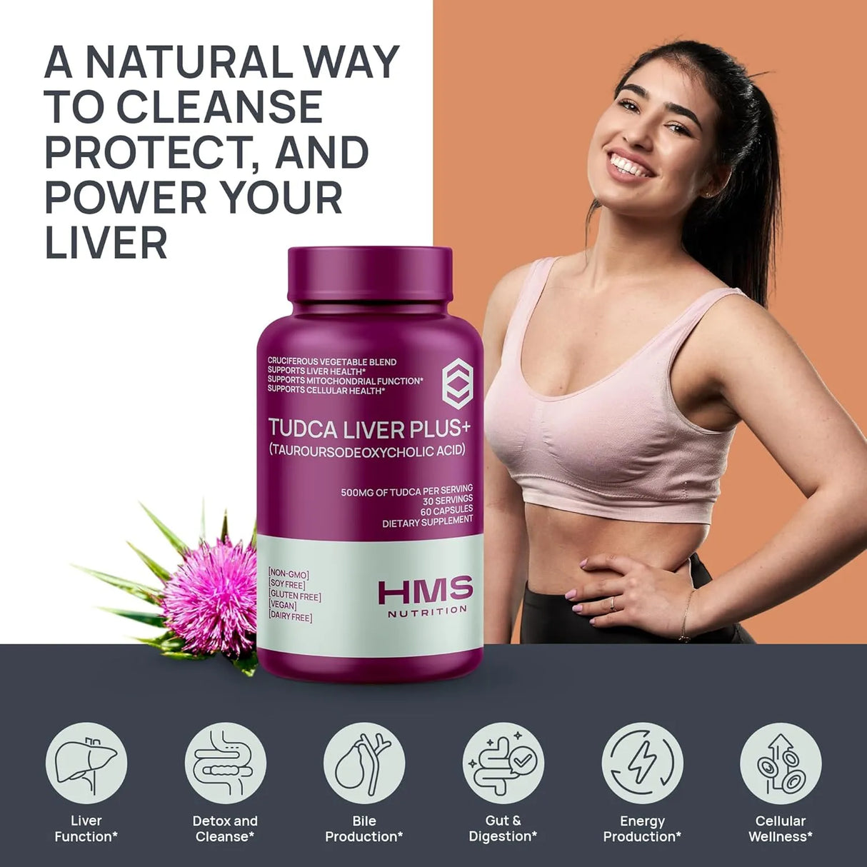 HMS NUTRITION - HMS Nutrition TUDCA Liver Plus+ 60 Capsulas - The Red Vitamin MX - Suplementos Alimenticios - {{ shop.shopifyCountryName }}