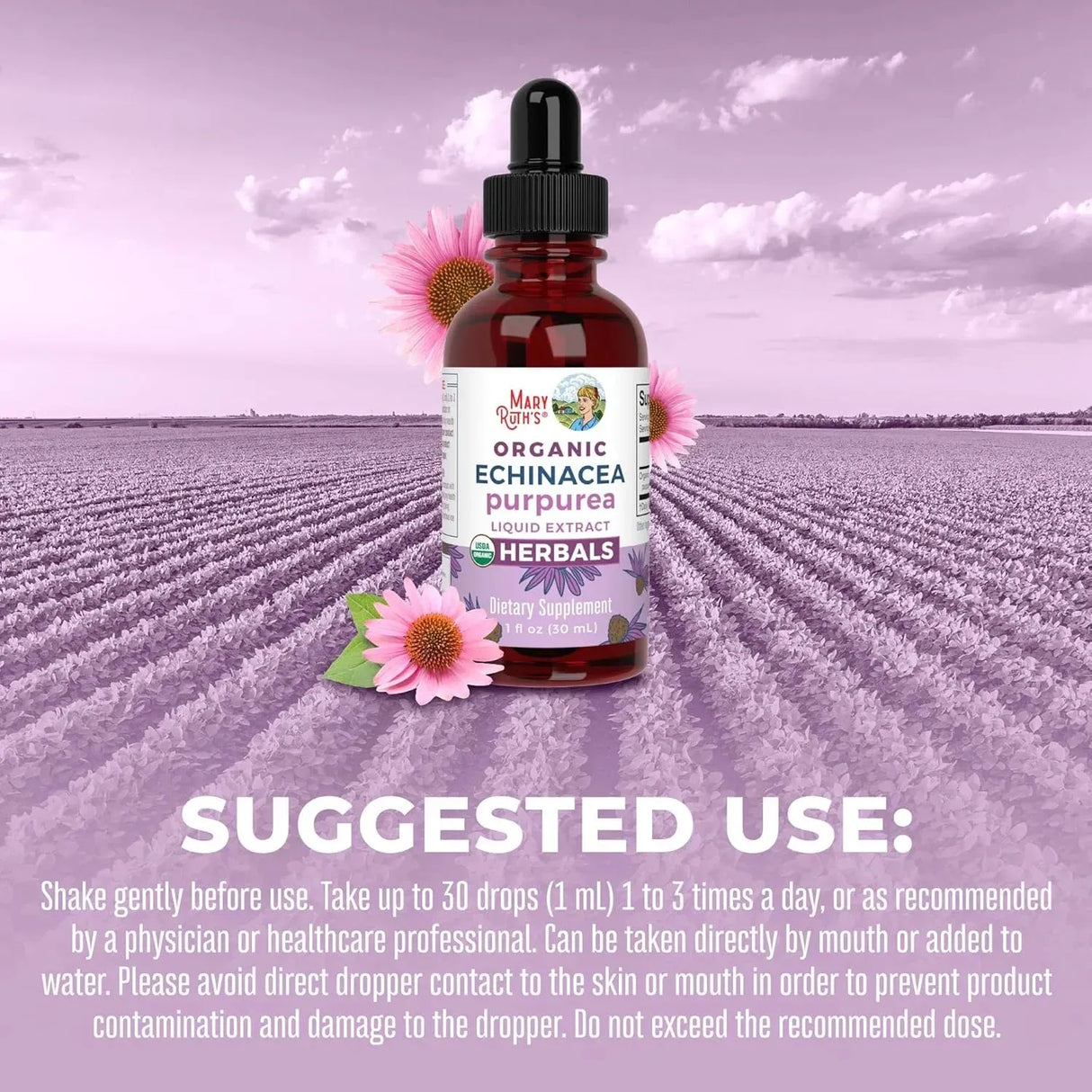 MARY RUTH ORGANICS - MaryRuth Organics Echinacea Purpurea Liquid 1 Fl.Oz. - The Red Vitamin MX - Suplementos Alimenticios - {{ shop.shopifyCountryName }}