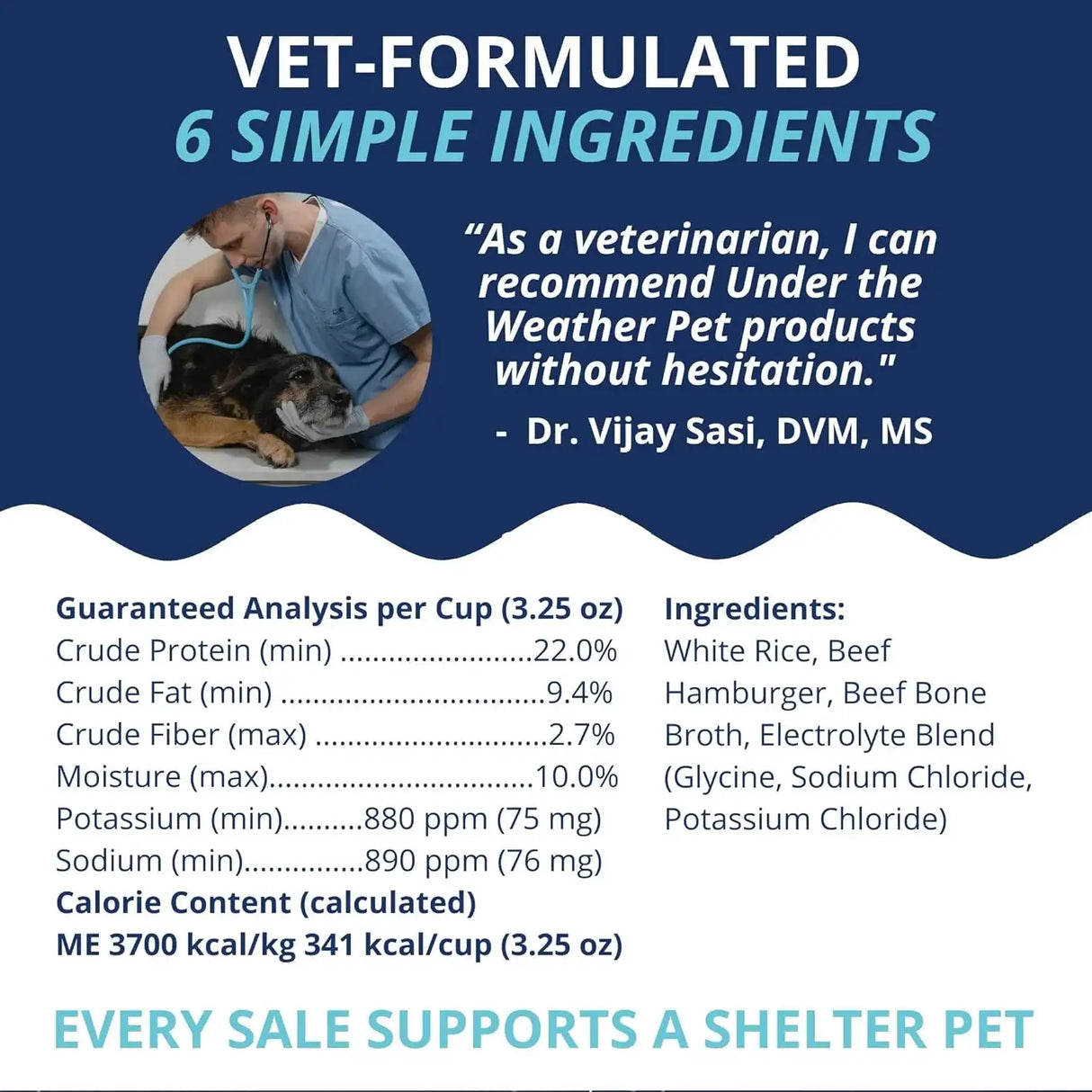 UNDER THE WEATHER - Under the Weather Bland Diet for Dogs Rice Hamburger & Bone Broth 6 Oz. 2 - The Red Vitamin MX - Medicamentos Sin Receta Para Perros - {{ shop.shopifyCountryName }}