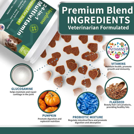 HEYISME - HEYISME Dog Multivitamin 120 Masticables - The Red Vitamin MX - Multivitamínicos Para Perros - {{ shop.shopifyCountryName }}