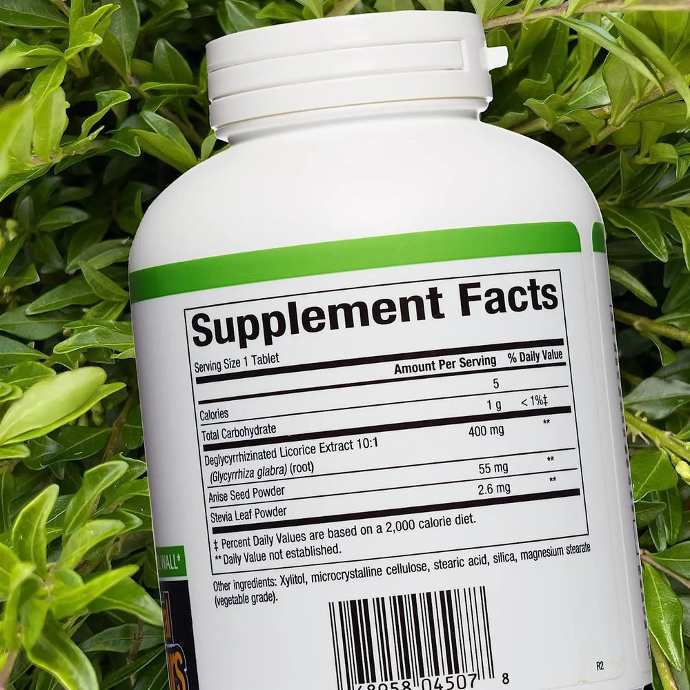 NATURAL FACTORS - Natural Factors Chewable DG 400Mg. Licorice Extract 180 Tabletas Masticables - The Red Vitamin MX - Suplementos Alimenticios - {{ shop.shopifyCountryName }}