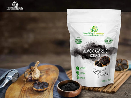 HEALTHYJOURNEY - HealthyJourney Black Garlic Extract Powder 170Gr. - The Red Vitamin MX - Suplementos Alimenticios - {{ shop.shopifyCountryName }}