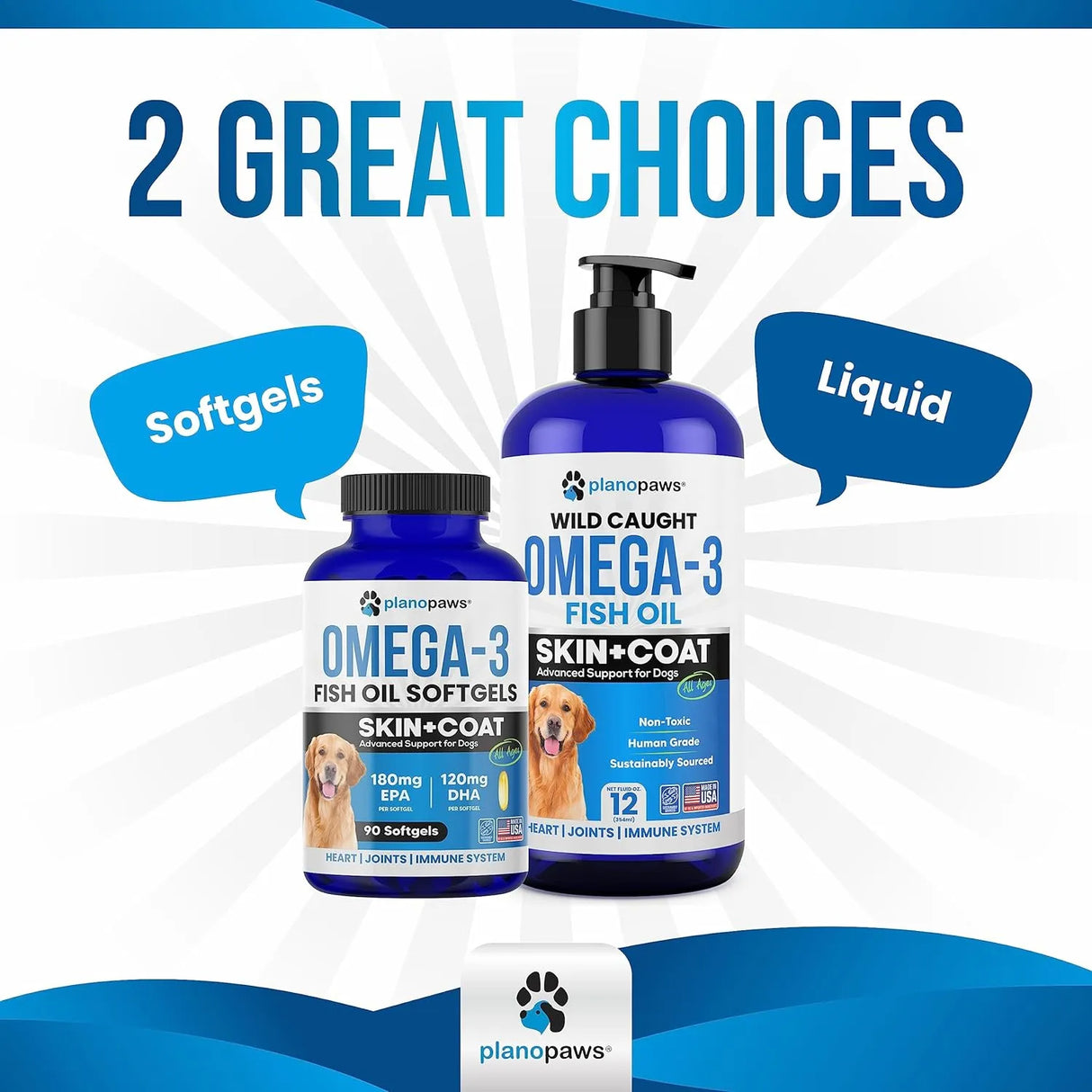 PLANOPAWS - Planopaws Omega 3 Fish Oil for Dogs 90 Capsulas Blandas - The Red Vitamin MX - Aceite De Pescado Para Perros - {{ shop.shopifyCountryName }}