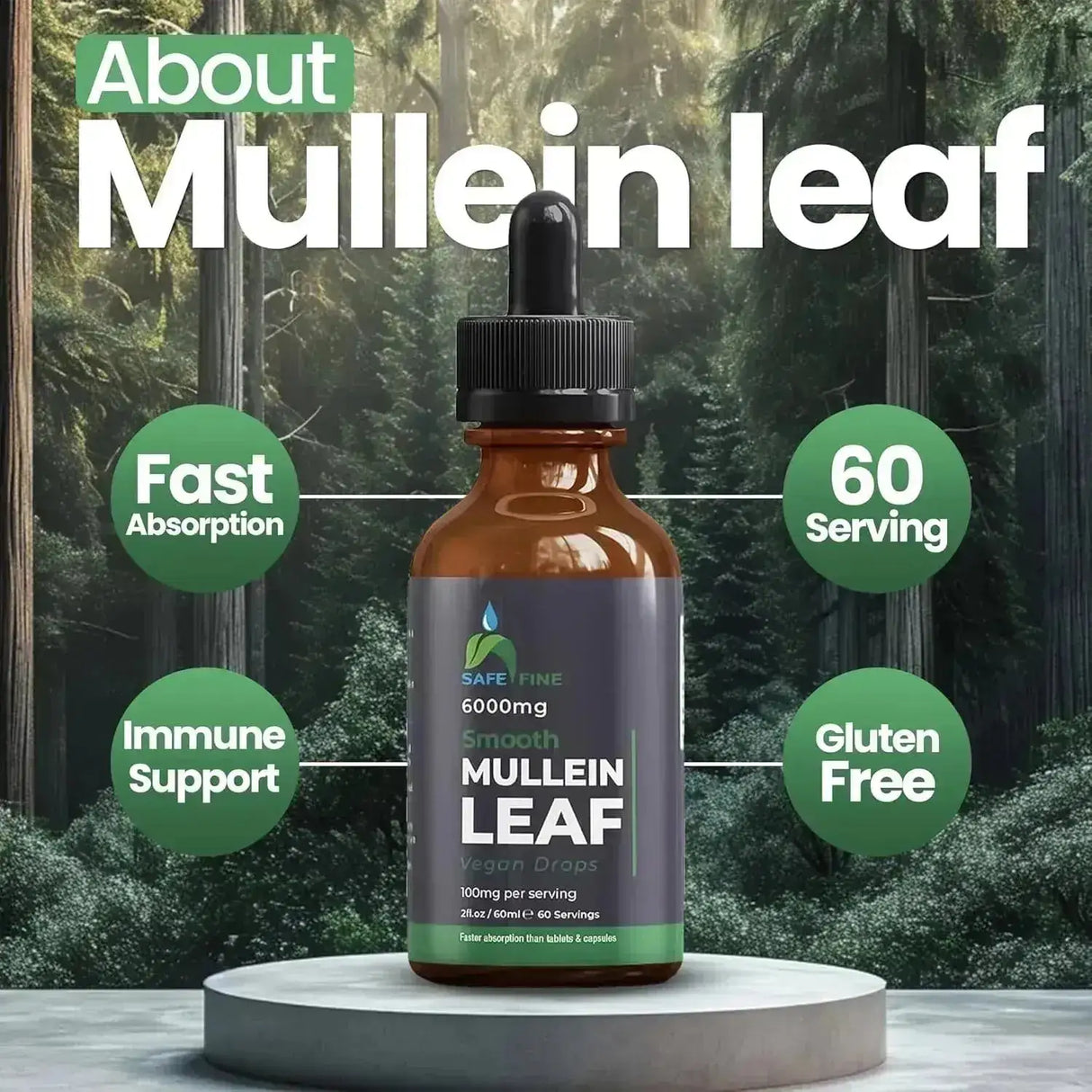SAFEFINE - Safefine Mullein Leaf Extract 60Ml. - The Red Vitamin MX - Suplementos Alimenticios - {{ shop.shopifyCountryName }}