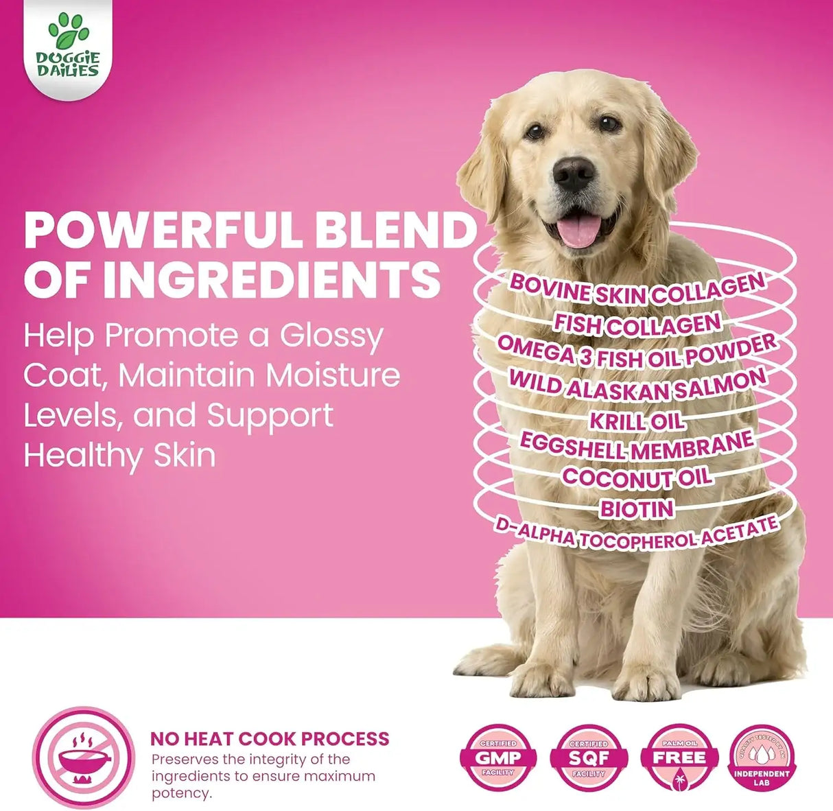 DOGGIE DAILIES - Doggie Dailies Skin & Coat Supplement + Antioxidant Support Salmon 225 Masticables - The Red Vitamin MX - Aceite De Pescado Para Perros - {{ shop.shopifyCountryName }}
