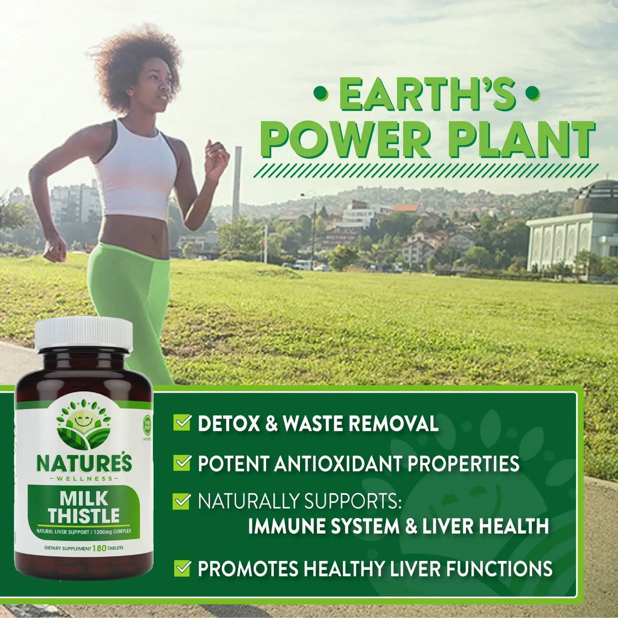 NATURES WELLNESS - Natures Wellness Milk Thistle 180 Tabletas - The Red Vitamin MX - Suplementos Alimenticios - {{ shop.shopifyCountryName }}