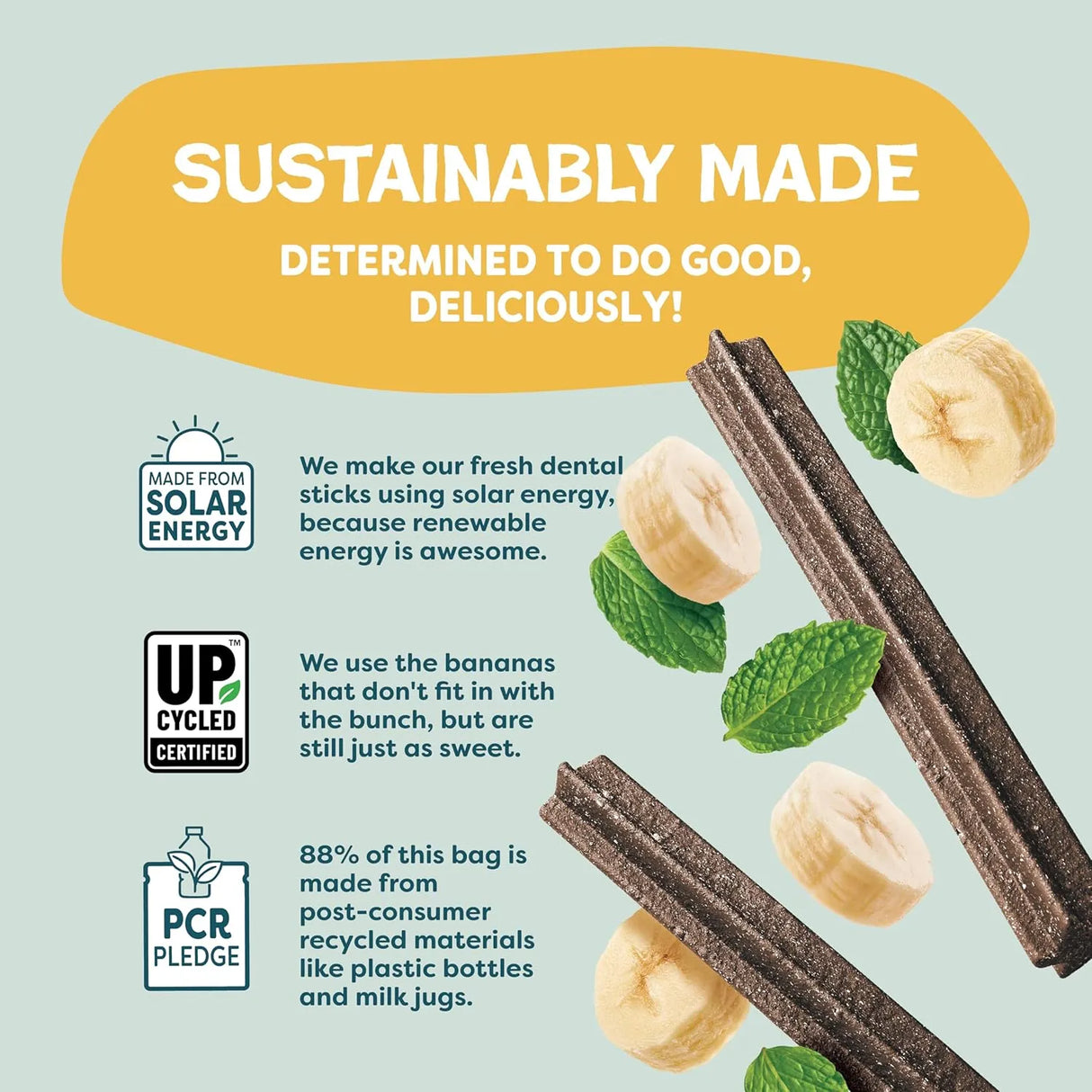 SHAMELESS PETS - Shameless Pets Banana Bone-Anza Dental Treats for Dogs 32 Piezas - The Red Vitamin MX - Cuidado Dental Para Perros - {{ shop.shopifyCountryName }}