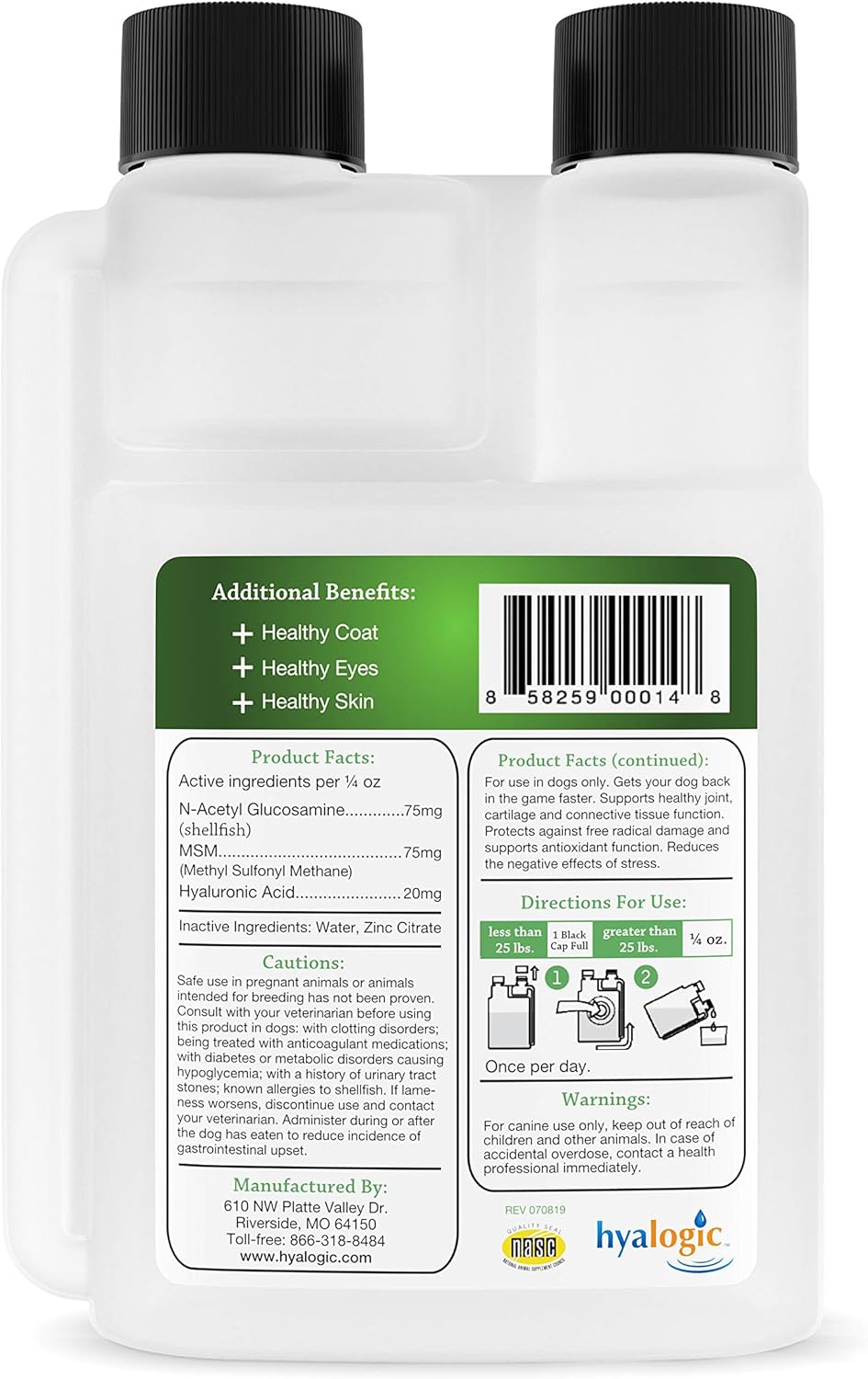 Hyalogic HyaFlex Pro-Complete Dog Joint Supplement 8 Fl.Oz.
