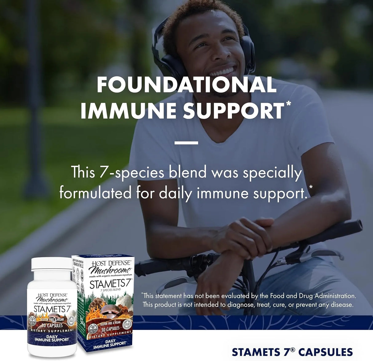 HOST DEFENSE - Host Defense Stamets 7 Species Blend 30 Capsulas - The Red Vitamin MX - Suplementos Alimenticios - {{ shop.shopifyCountryName }}