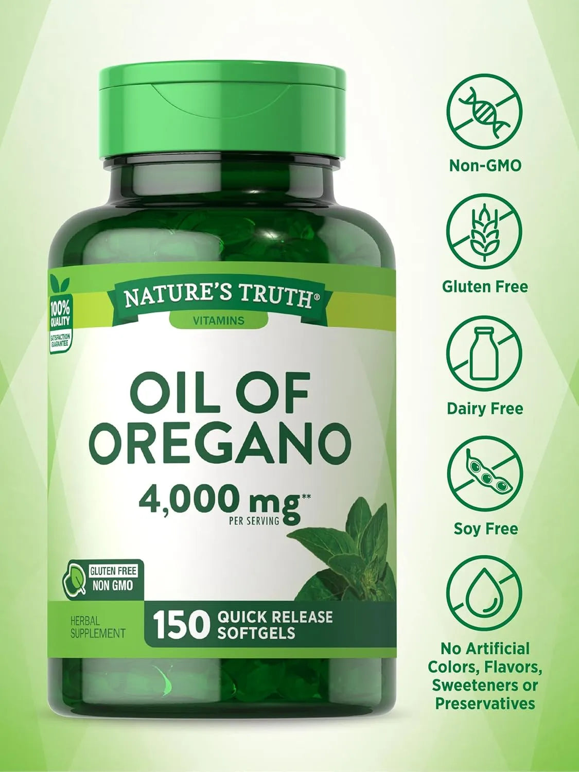 NATURE'S TRUTH - Nature's Truth Oil of Oregano 4000Mg. 150 Capsulas Blandas - The Red Vitamin MX - Suplementos Alimenticios - {{ shop.shopifyCountryName }}