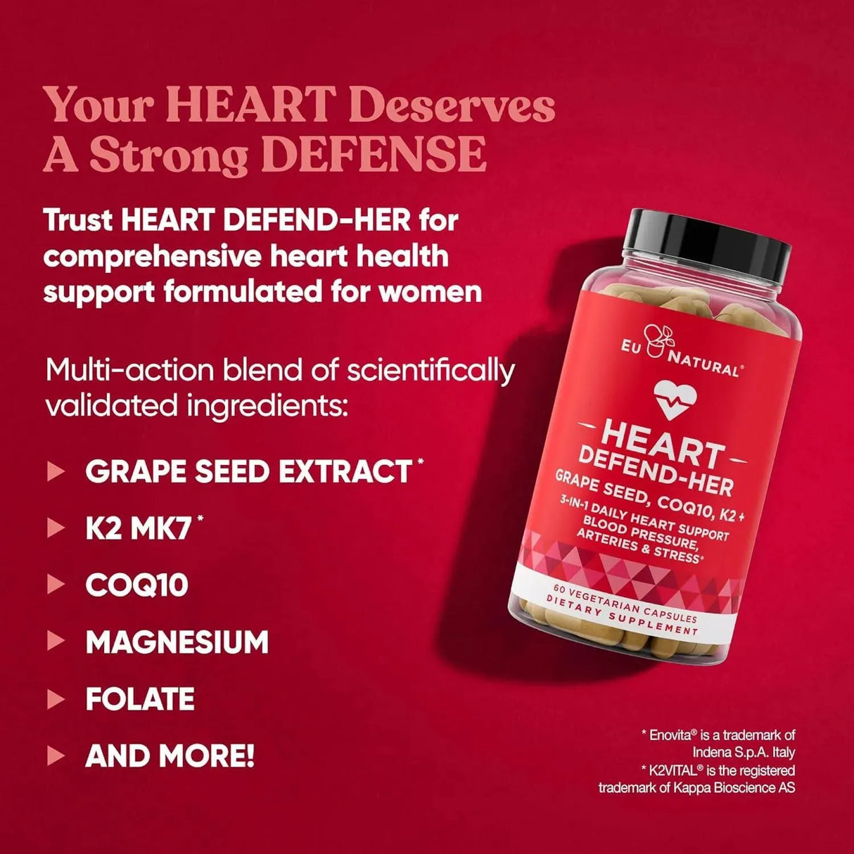 EU NATURAL - Eu Natural Heart Defend-Her Womens 60 Capsulas - The Red Vitamin MX - Suplementos Alimenticios - {{ shop.shopifyCountryName }}