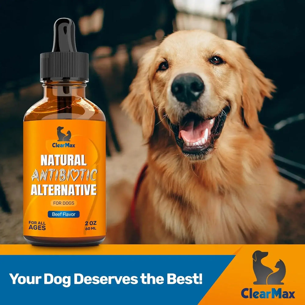 CLEAR MAX - Clear Max Natural Antibiotics for Dogs for Allergies Infections Coughs Digestive Moments 2 Fl.Oz. - The Red Vitamin MX - Medicamentos Sin Receta Para Perros - {{ shop.shopifyCountryName }}