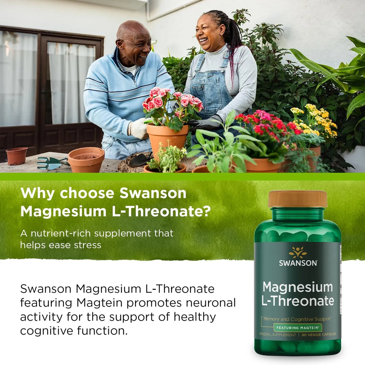 SWANSON - Swanson Magnesium L-Threonate 90 Capsulas - The Red Vitamin MX - Suplementos Alimenticios - {{ shop.shopifyCountryName }}