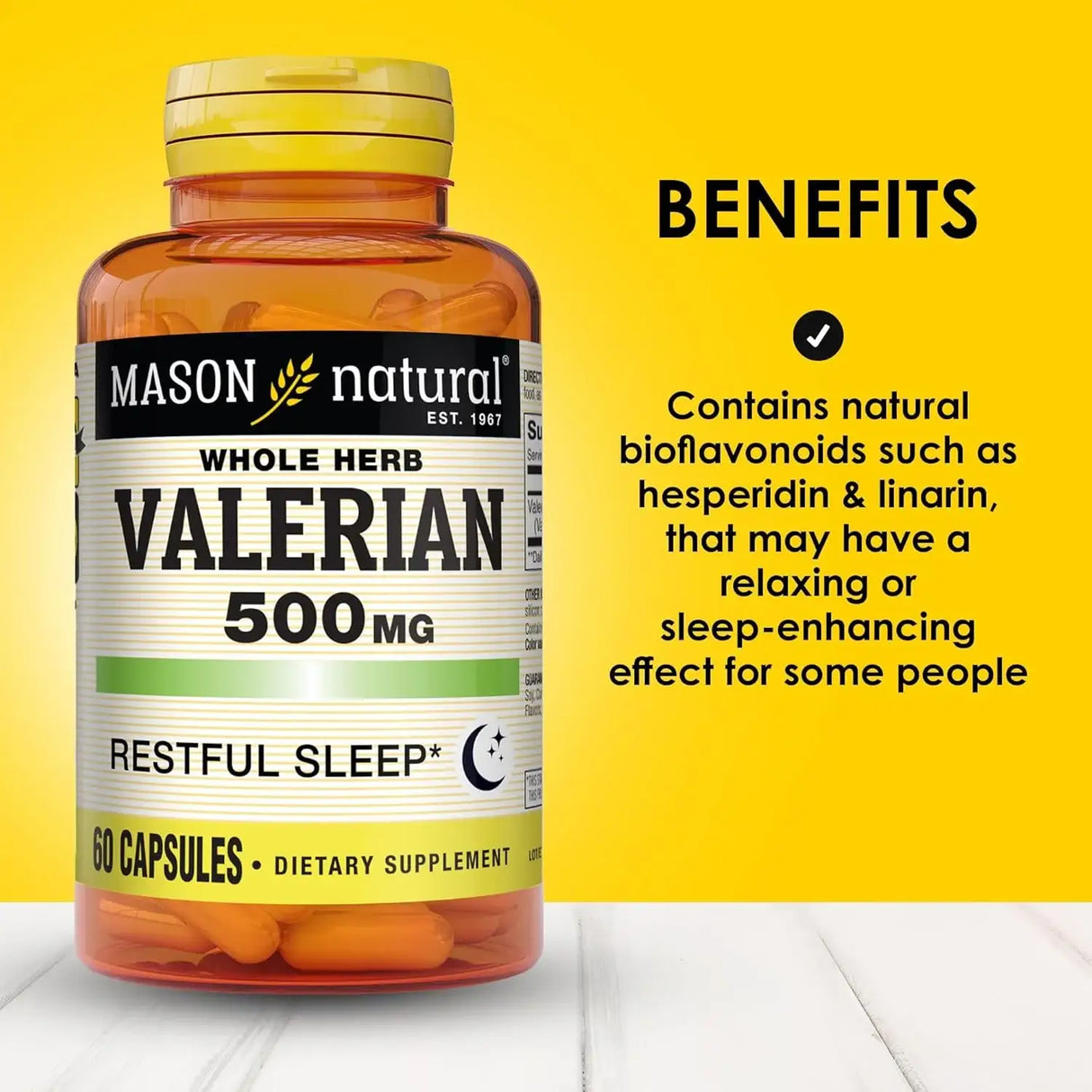 MASON NATURAL - MASON NATURAL Valerian Root 500Mg. 60 Capsulas 3 Pack - The Red Vitamin MX - Suplementos Alimenticios - {{ shop.shopifyCountryName }}