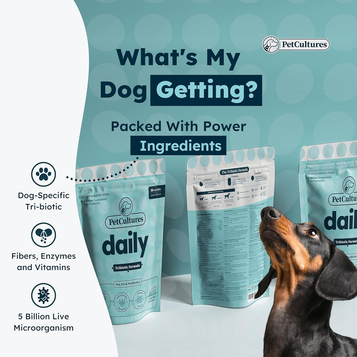 PetCultures Daily Synbiotic Formula 30 Paquetes