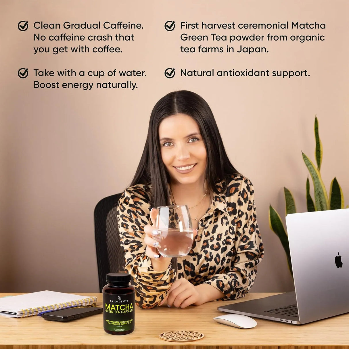 ENJOYGEVITY - EnjoyGevity Organic Matcha Green Tea 120 Capsulas - The Red Vitamin MX - Suplementos Alimenticios - {{ shop.shopifyCountryName }}