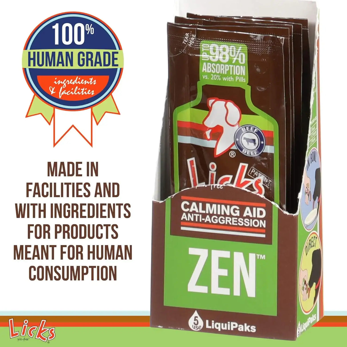 ZEN - Zen Dog Calming Gel Packets 5 Pack - The Red Vitamin MX - Relajantes Para Perros - {{ shop.shopifyCountryName }}