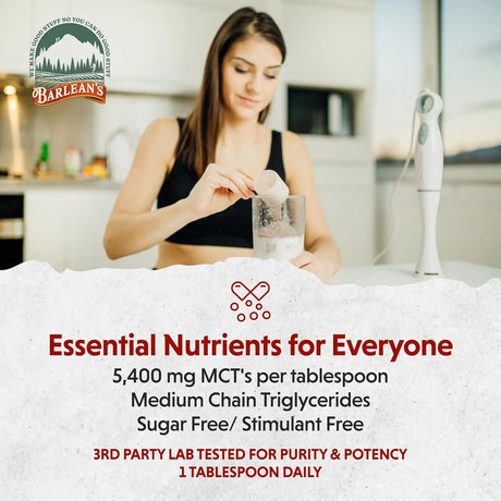 BARLEAN´S - Barlean's MCT Oil 5400Mg. 454Gr. - The Red Vitamin MX - Suplementos Alimenticios - {{ shop.shopifyCountryName }}