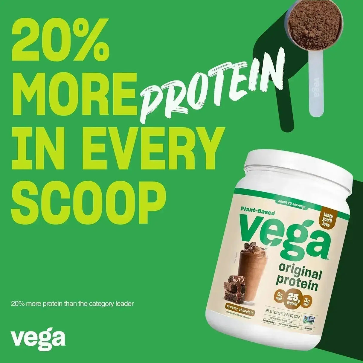 VEGA - Vega Original Protein Powder Creamy Chocolate 920Gr. - The Red Vitamin MX - Suplementos Alimenticios - {{ shop.shopifyCountryName }}