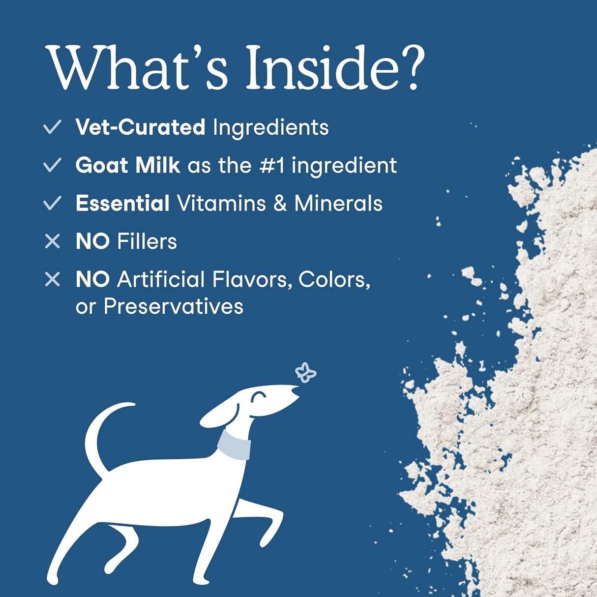 Fera Pet Organics Multivitamin Goat Milk Cat & Dog 60 Servicios 180Gr.