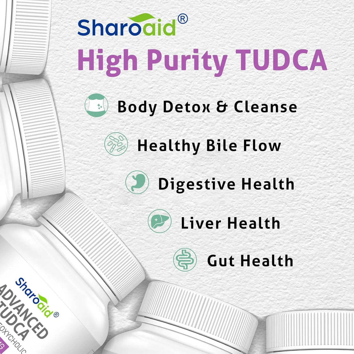 SHAROAID - Sharoaid TUDCA Liver Support 1200Mg. 60 Capsulas - The Red Vitamin MX - Suplementos Alimenticios - {{ shop.shopifyCountryName }}