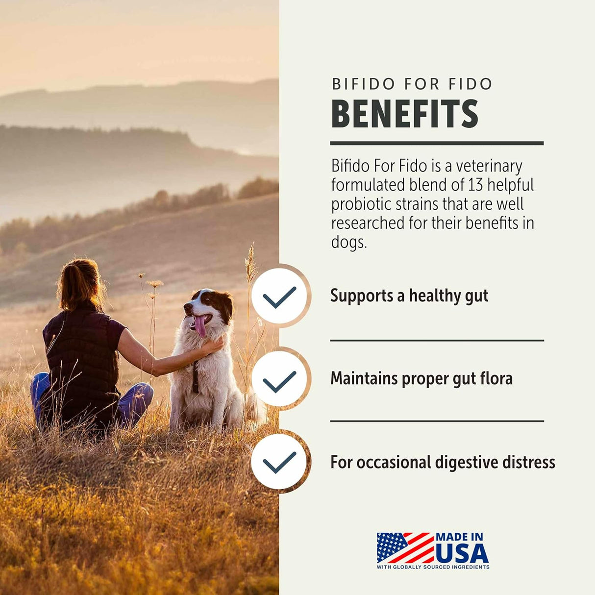 FOUR LEAF ROVER Bifido for Fido Dog Probiotics 50Gr.