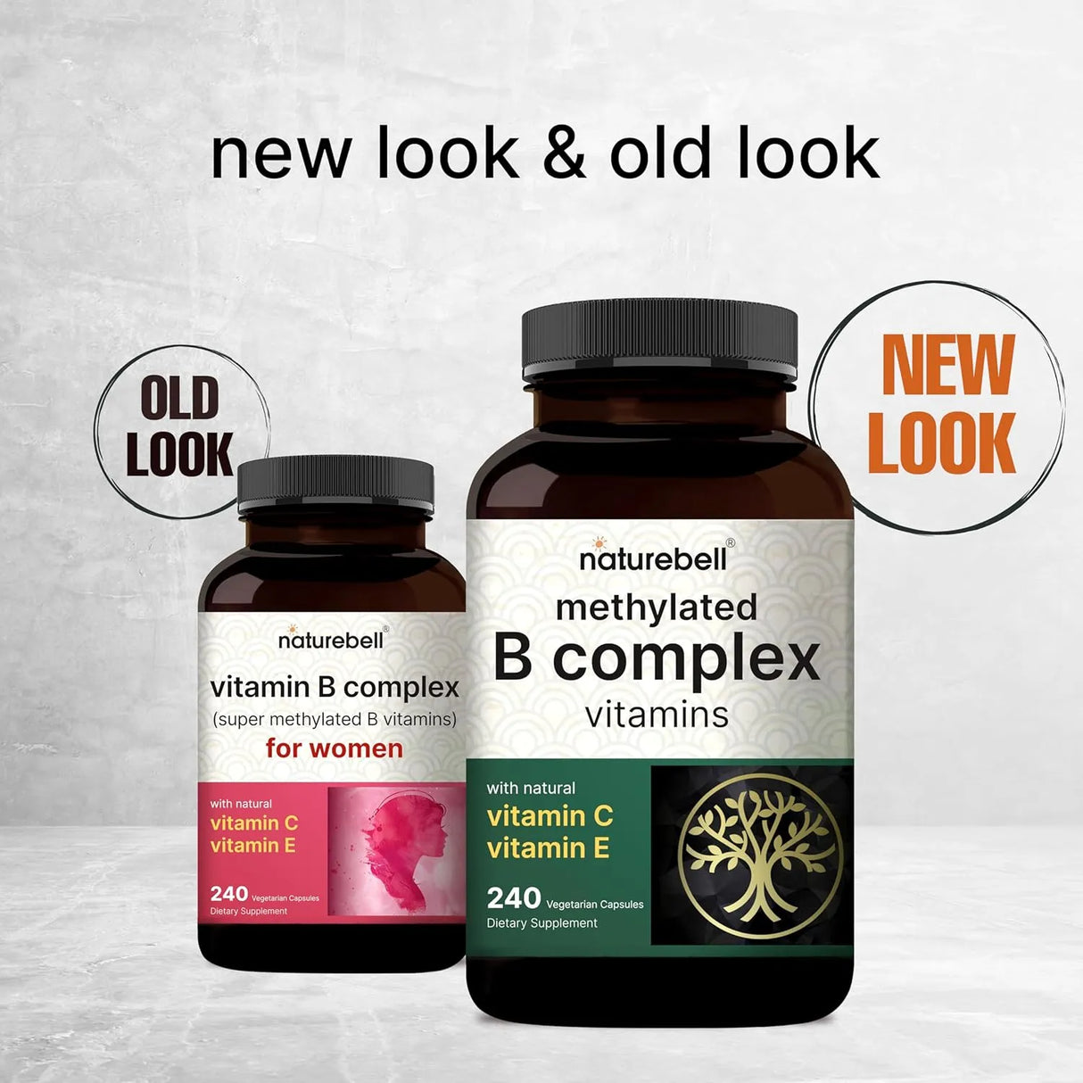 NATUREBELL - NatureBell Methylated B Complex 240 Capsulas - The Red Vitamin MX - Suplementos Alimenticios - {{ shop.shopifyCountryName }}