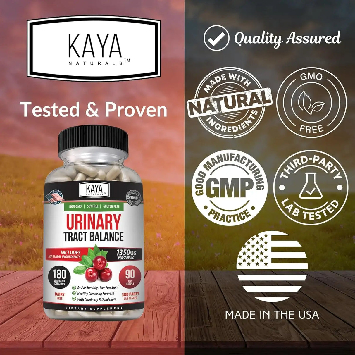 KAYA NATURALS - Kaya Naturals Urinary Tract Balance 180 Capsulas - The Red Vitamin MX - Suplementos Alimenticios - {{ shop.shopifyCountryName }}
