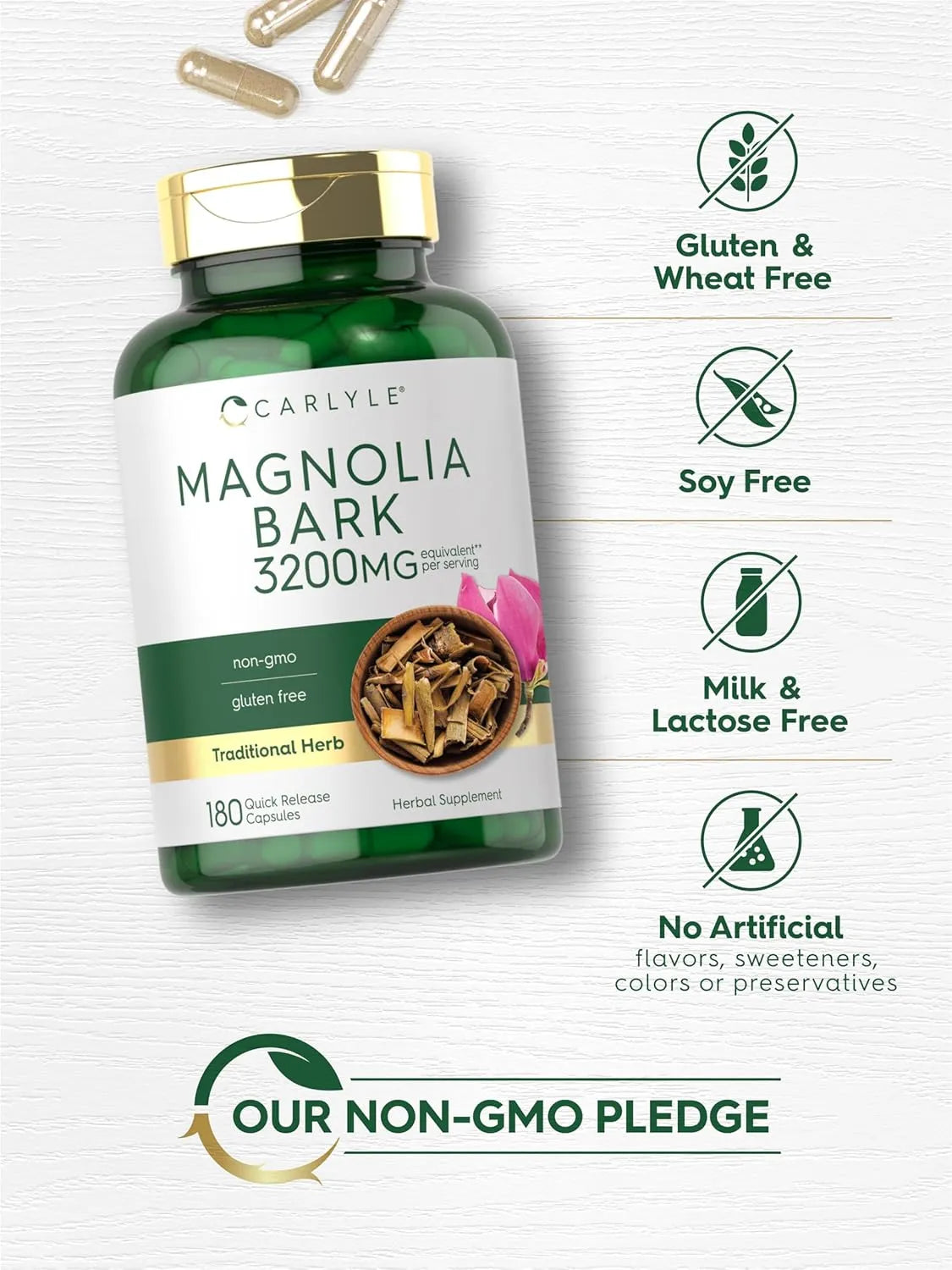 CARLYLE - Carlyle Magnolia Bark 3200Mg. 180 Capsulas - The Red Vitamin MX - Suplementos Alimenticios - {{ shop.shopifyCountryName }}