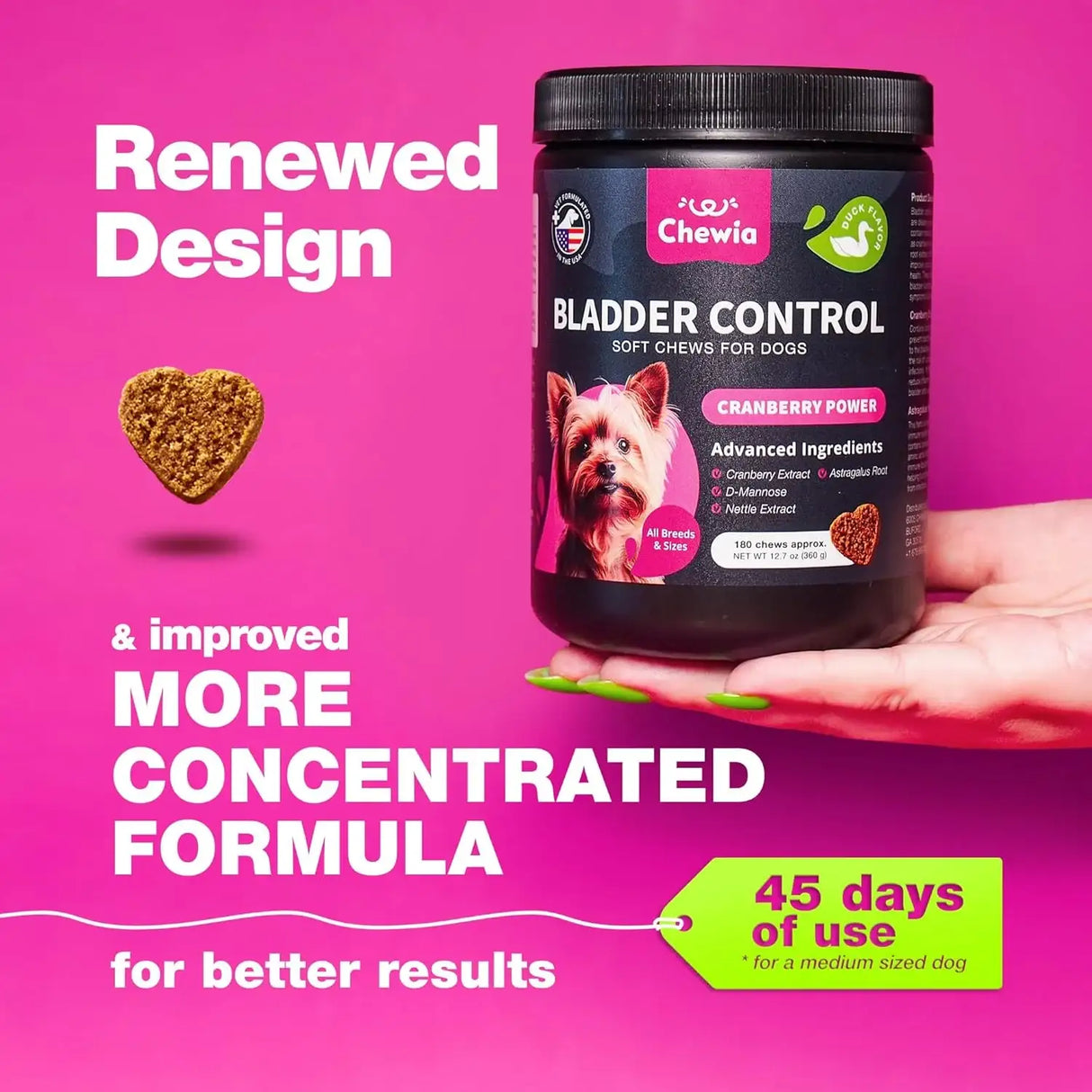 CHEWIA - CHEWIA Dog UTI Treatment 180 Masticables - The Red Vitamin MX - Salud De Tracto Urinario Para Perros - {{ shop.shopifyCountryName }}