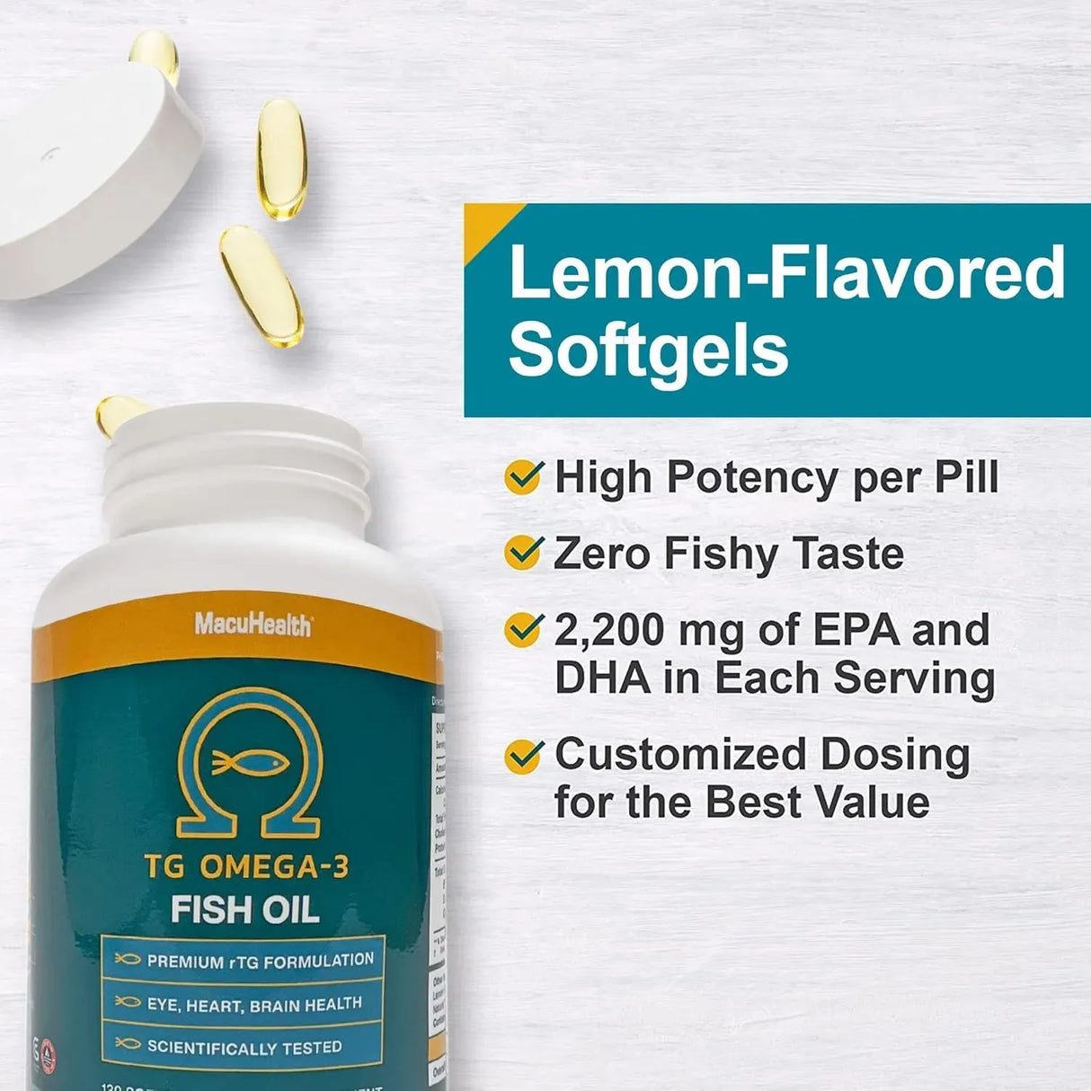 MACUHEALTH - Macuhealth Omega 3 Fish Oil 120 Capsulas Blandas - The Red Vitamin MX - Suplementos Alimenticios - {{ shop.shopifyCountryName }}