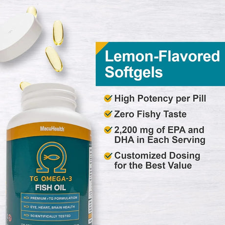 MACUHEALTH - Macuhealth Omega 3 Fish Oil 120 Capsulas Blandas - The Red Vitamin MX - Suplementos Alimenticios - {{ shop.shopifyCountryName }}