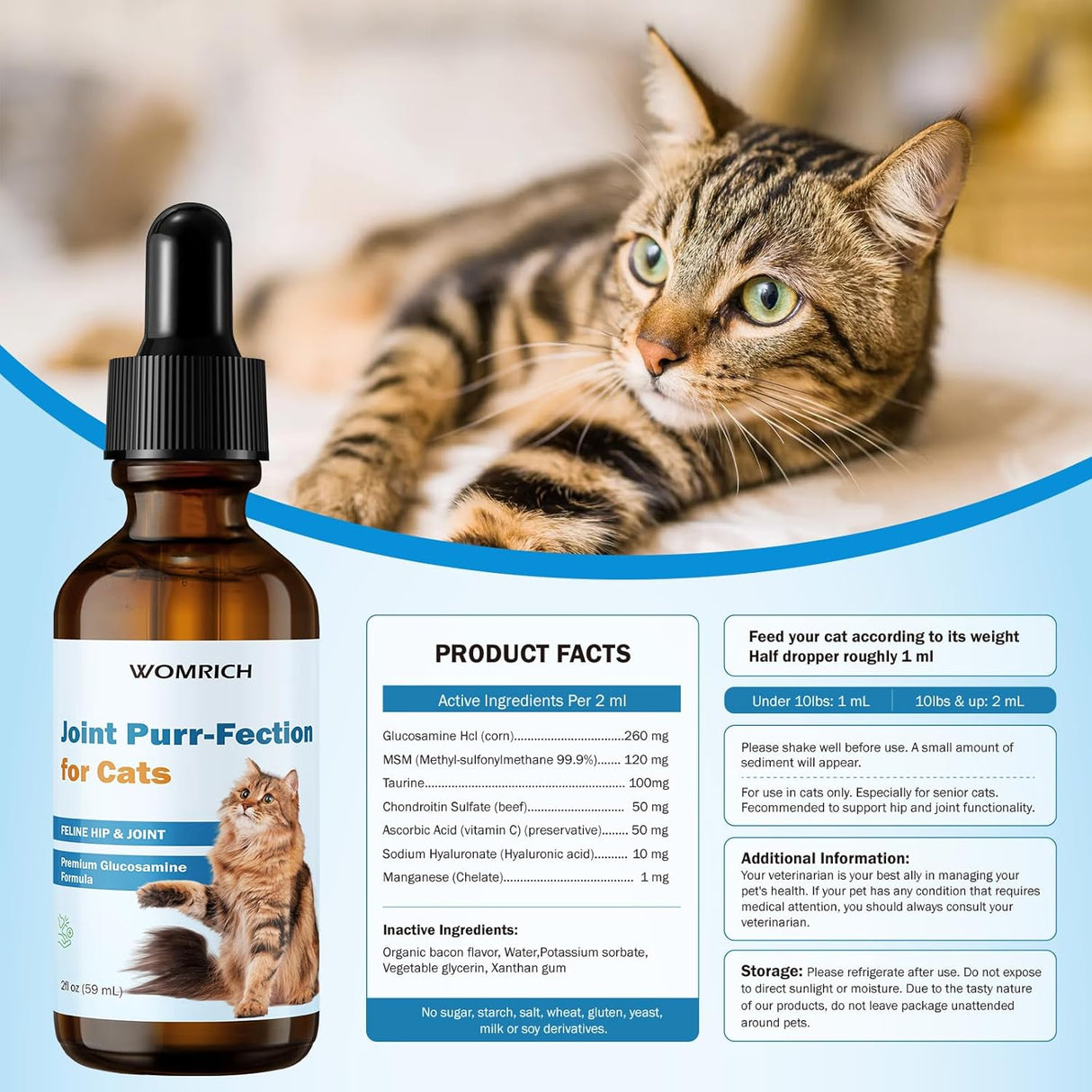 WOMRICH Joint Supplement for Cats 2 Fl.Oz.