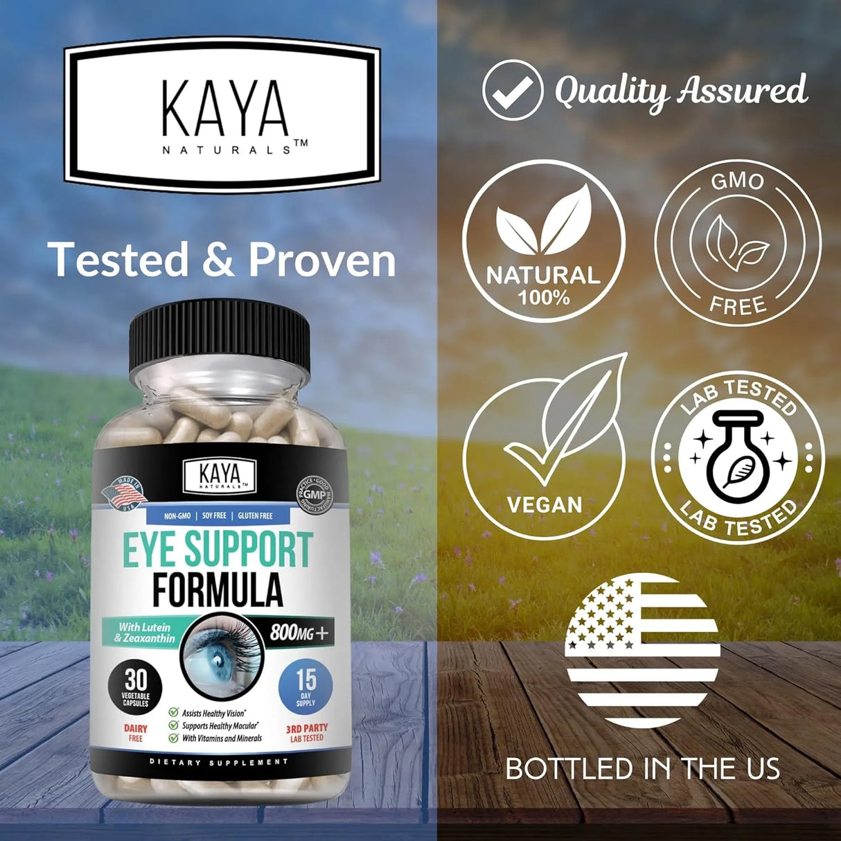 KAYA NATURALS - Kaya Naturals Eye Health 30 Capsulas - The Red Vitamin MX - Suplementos Alimenticios - {{ shop.shopifyCountryName }}