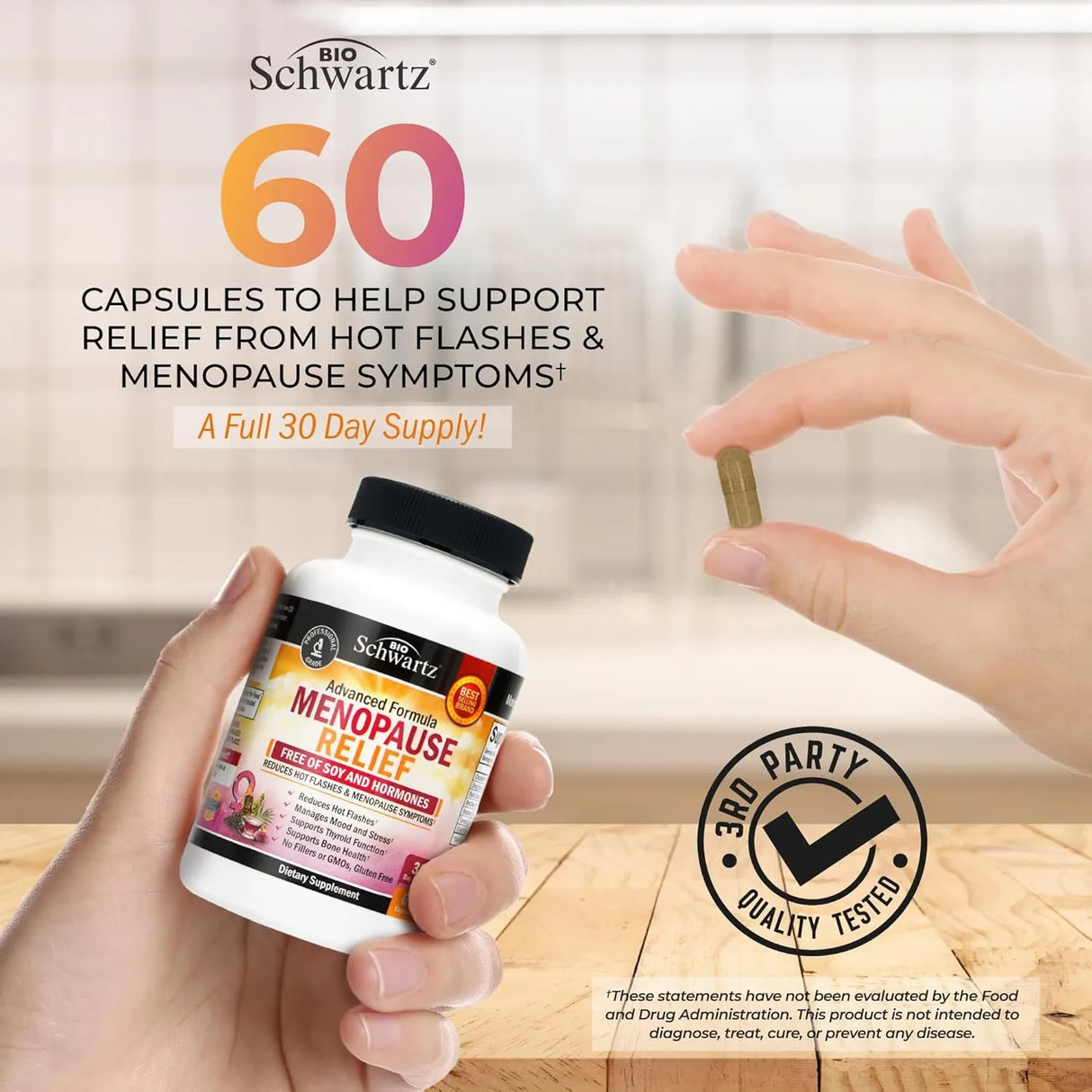 BIO SCHWARTZ - BioSchwartz Menopause Relief 60 Capsulas - The Red Vitamin MX - Suplementos Alimenticios - {{ shop.shopifyCountryName }}