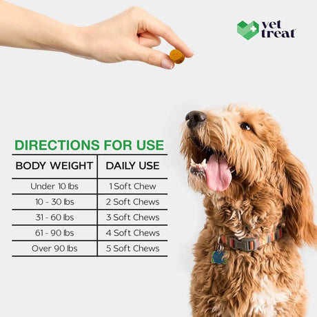 VET TREAT - Vet Treat Glucosamine for Dogs Hip & Joint Supplement 120 Masticables - The Red Vitamin MX - Cuidado De Cadera Y Articulaciones Para Perros - {{ shop.shopifyCountryName }}