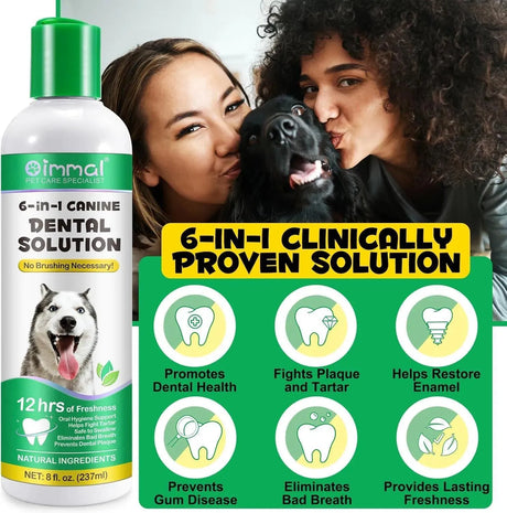 OIMMAL - OIMMAL Fresh Breath Original Dog Oral Care Water Additive 237Ml. - The Red Vitamin MX - Cuidado Dental Para Perros - {{ shop.shopifyCountryName }}