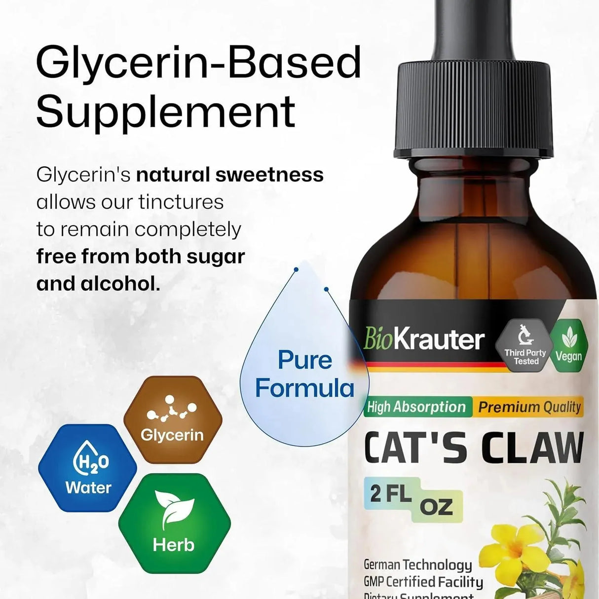 BIOKRAUTER - BIO KRAUTER Cats Claw Herbal Liquid Extract 2 Fl.Oz. - The Red Vitamin MX - Suplementos Alimenticios - {{ shop.shopifyCountryName }}