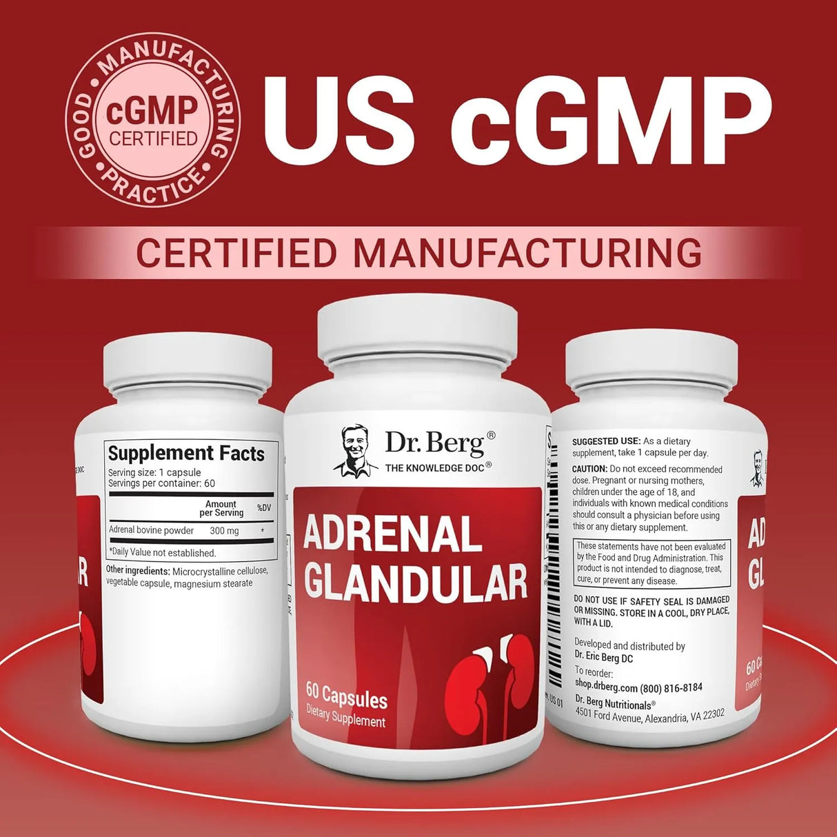 DR. BERG - Dr. Berg Adrenal Glandular 60 Capsulas - The Red Vitamin MX - Suplementos Alimenticios - {{ shop.shopifyCountryName }}