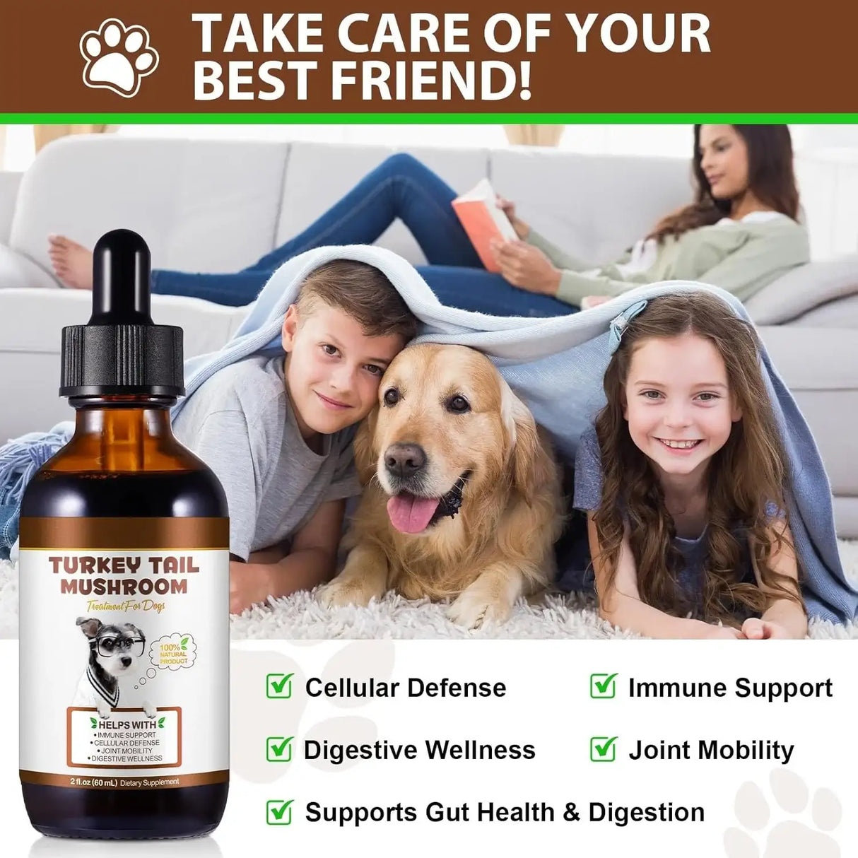 VOSIFSDIY - VOSIFSDIY Turkey Tail Mushroom for Dogs 60Ml. - The Red Vitamin MX - Suplementos Herbales Para Perros - {{ shop.shopifyCountryName }}