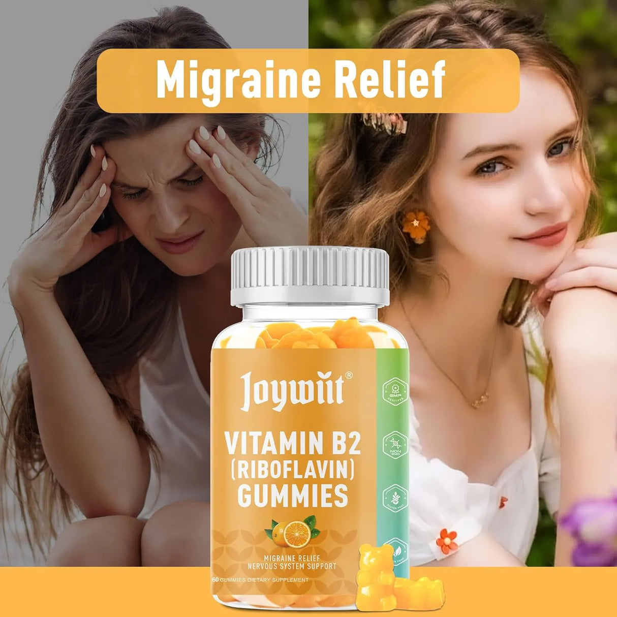 JOYWIIT - Joywiit Vitamin B2 Gummies 400Mg. 60 Gomitas 2 Pack - The Red Vitamin MX - Suplementos Alimenticios - {{ shop.shopifyCountryName }}