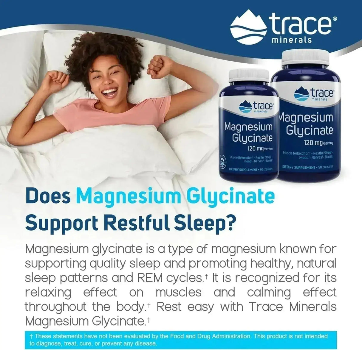 TRACE MINERALS - Trace Minerals Magnesium Glycinate 120Mg. 90 Capsulas - The Red Vitamin MX - Suplementos Alimenticios - {{ shop.shopifyCountryName }}