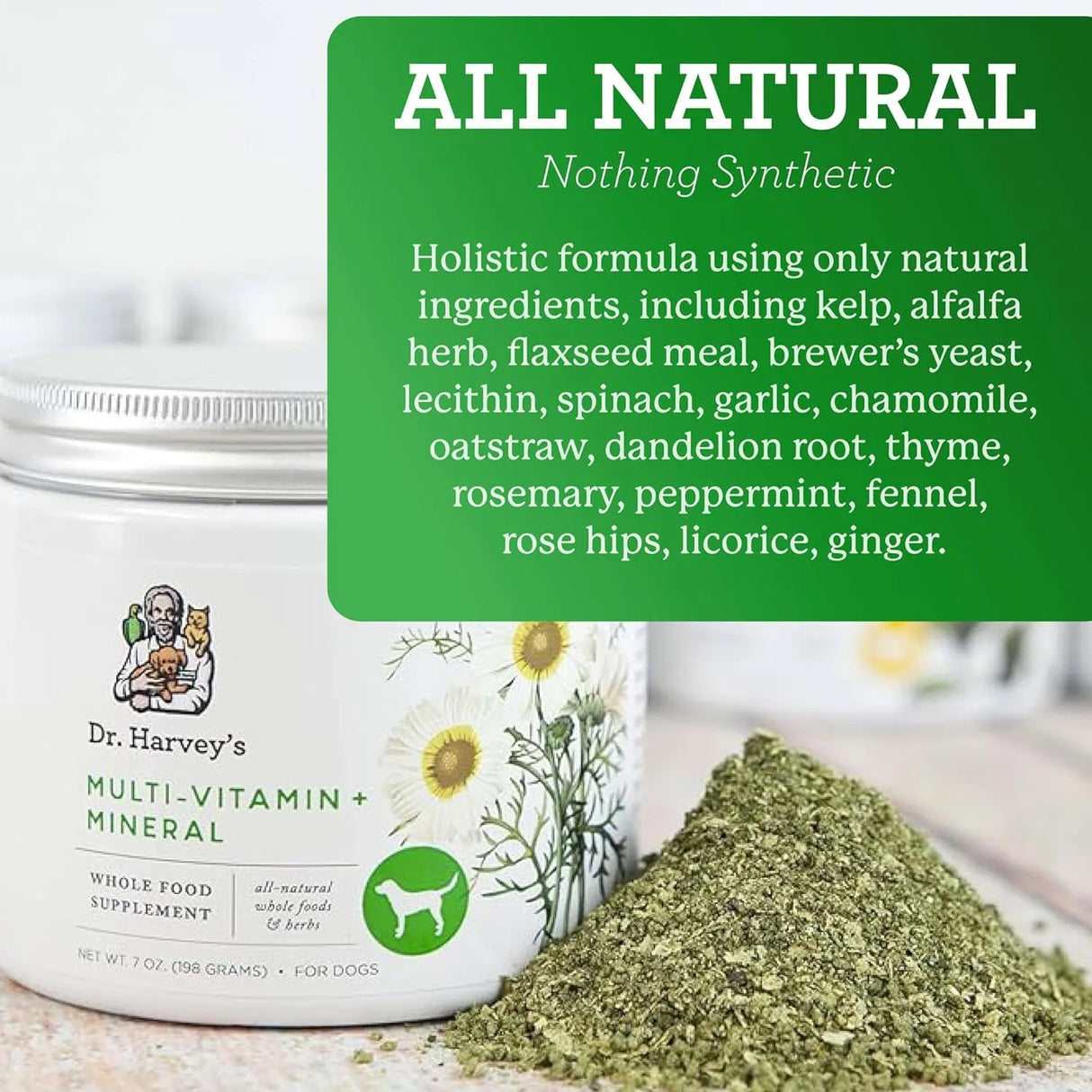 DR. HARVEY'S - Dr. Harvey's Herbal Multi-Vitamin and Mineral Supplement for Dogs 198Gr. - The Red Vitamin MX - Multivitamínicos Para Perros - {{ shop.shopifyCountryName }}